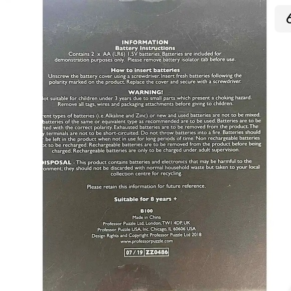 🆕 Professor Puzzle's Buzz Draw Game. - Picture 6 of 6